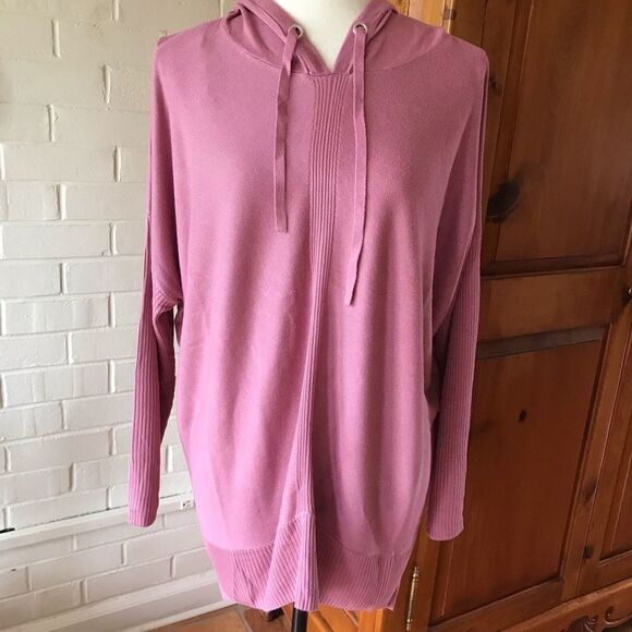 STITCHDROP tunic hoodie gathering front and back sweater size L Barbie c… - Picture 5 of 9